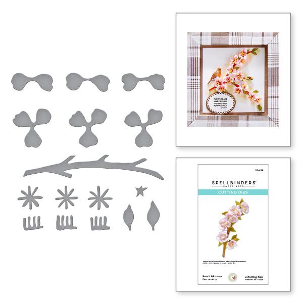 Spellbinders Die "Peach Blossom " Stanzschablone