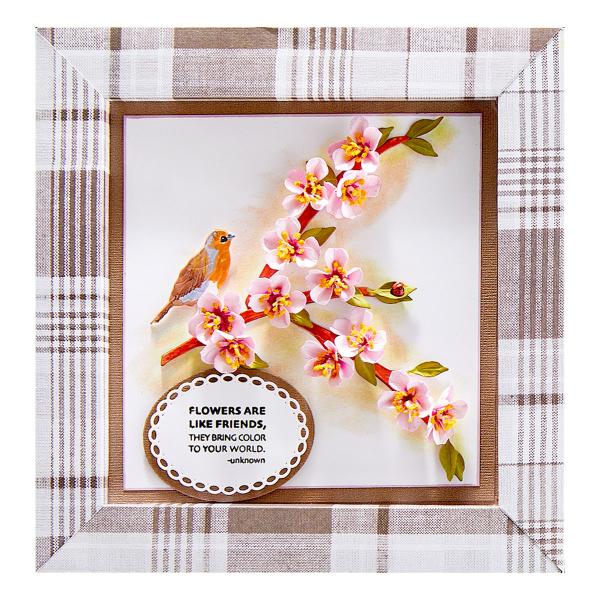 Spellbinders Die "Peach Blossom " Stanzschablone