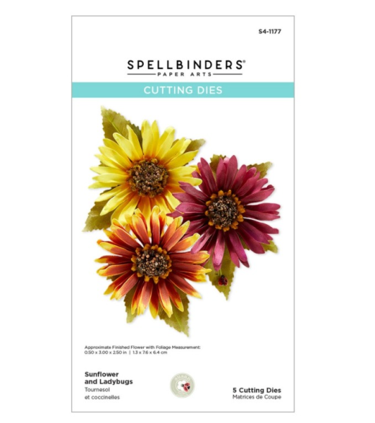 Spellbinders Die "Sunflower and Ladybugs " Stanzschablone