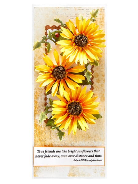 Spellbinders Die "Sunflower and Ladybugs " Stanzschablone