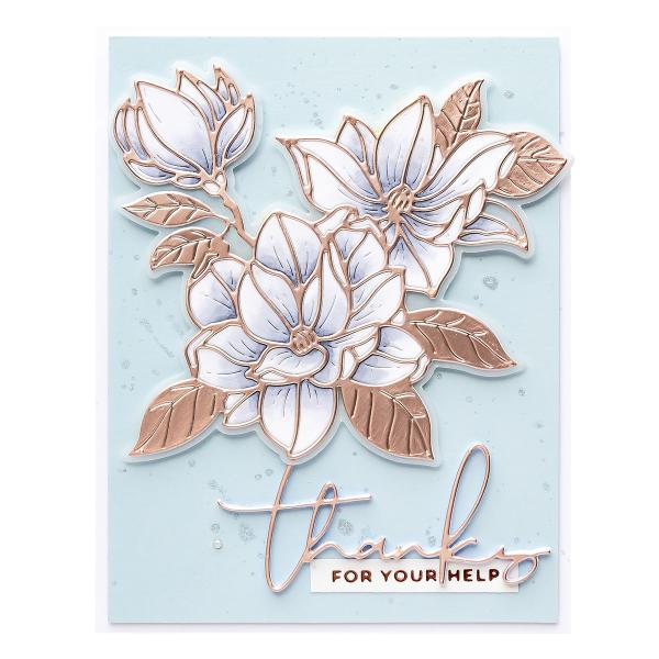 Spellbinders Die "Magnolia Blooms " Stanzschablone