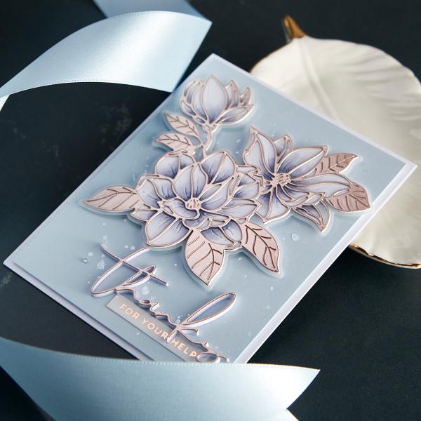 Spellbinders Die "Magnolia Blooms " Stanzschablone