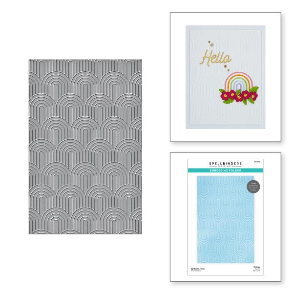 Spellbinders Embossingfolder "Optical Arches" - Prägefolder