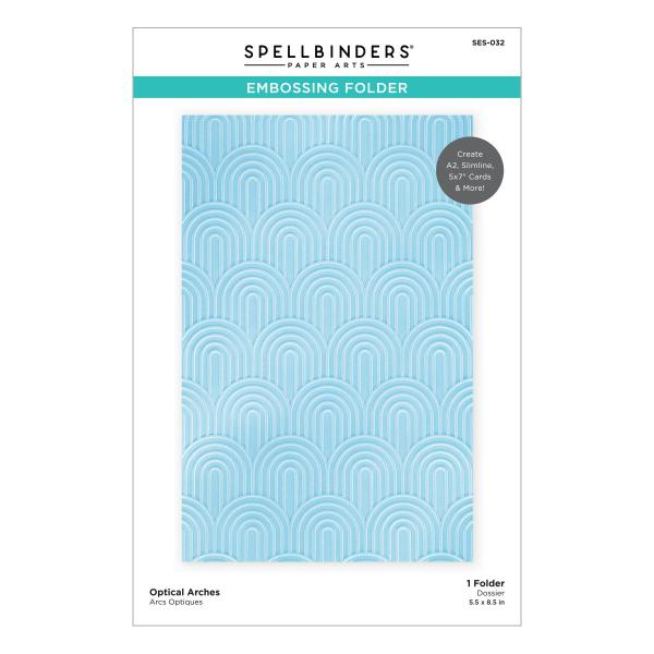 Spellbinders Embossingfolder "Optical Arches" - Prägefolder