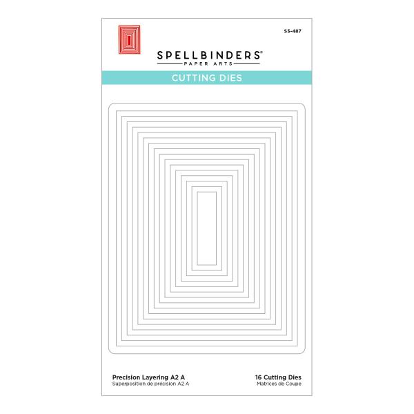 Spellbinders Die "Precision Layering A2 A Etched" Stanzschablone