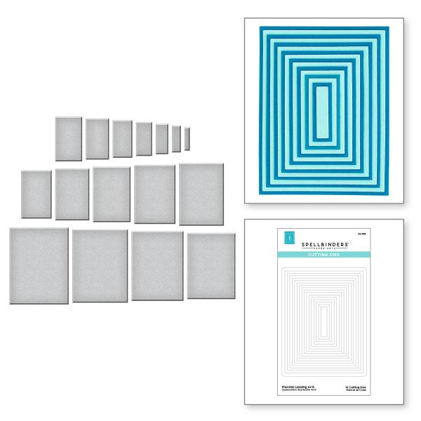 Spellbinders Die "Precision Layering A2 B " Stanzschablone