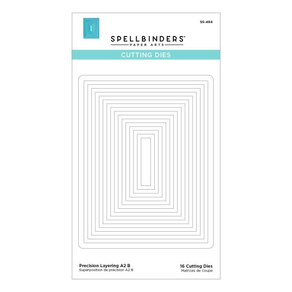 Spellbinders Die "Precision Layering A2 B " Stanzschablone