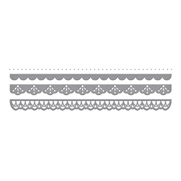 Spellbinders Die " Romantic Slimline Borders Etched" Stanzschablone