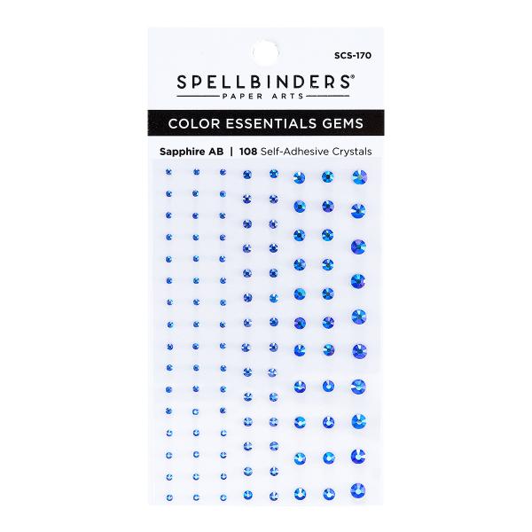 Spellbinders  "Sapphire Aurora Borealis Color" Essentials Gems - Schmucksteine