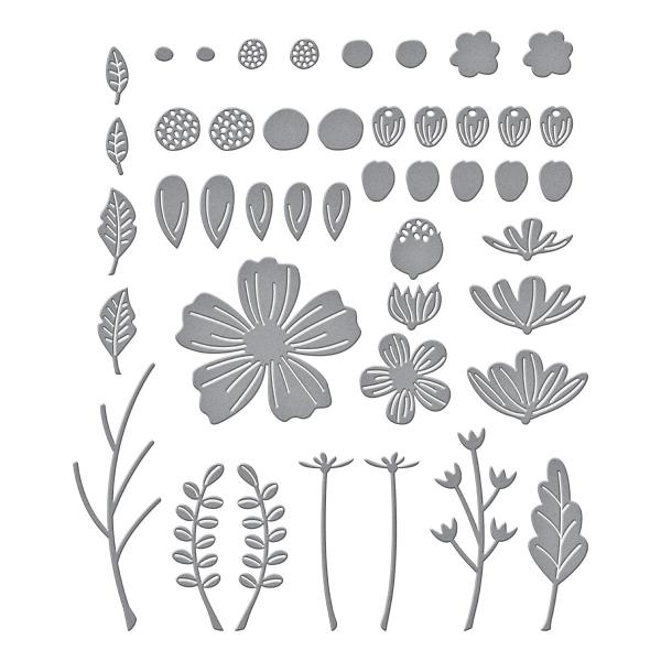 Spellbinders Die "Be Bold Blooms " Stanzschablone