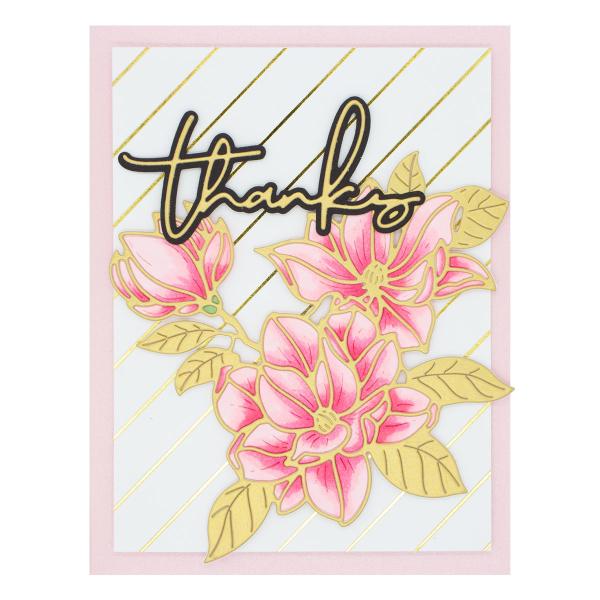 Spellbinders Hot Foil Diagonal Glimmer Stripes Glimmer