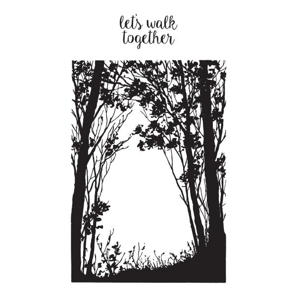 Spellbinders Stempelset "Forest Silhouette"