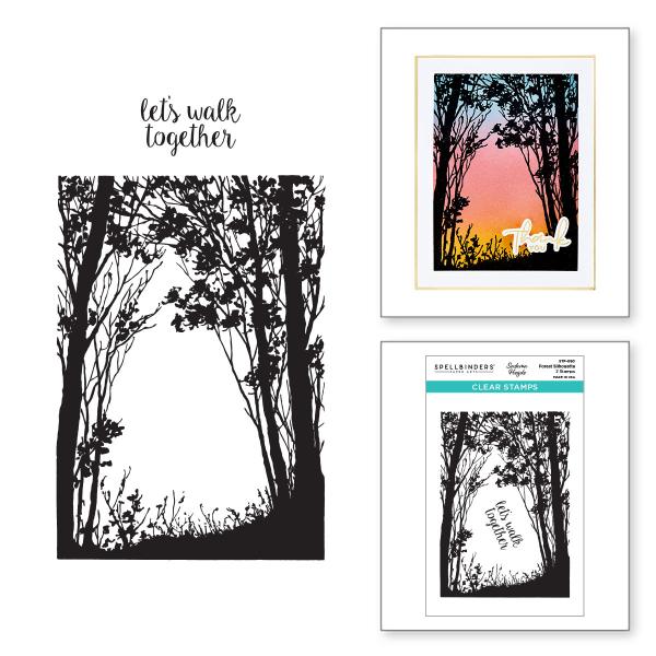 Spellbinders Stempelset "Forest Silhouette"