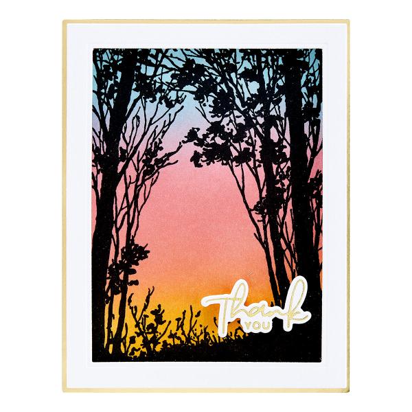 Spellbinders Stempelset "Forest Silhouette"