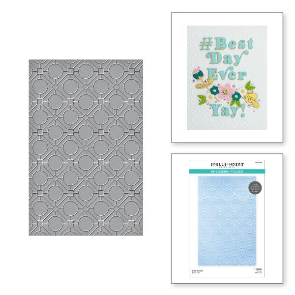 Spellbinders Embossingfolder "Geo Screen" - Prägefolder