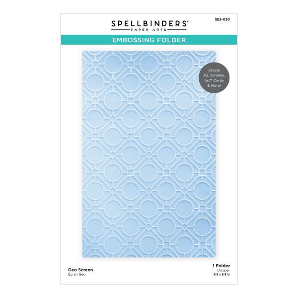 Spellbinders Embossingfolder "Geo Screen" - Prägefolder