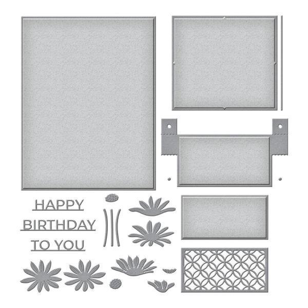 Spellbinders Die "Daisy Delight Garden Shutters A2 Card Base " Stanzschablone