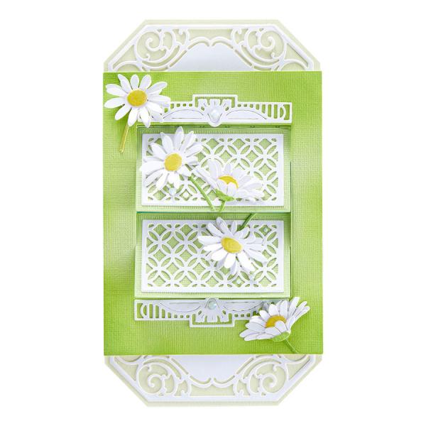 Spellbinders Die "Daisy Delight Garden Shutters A2 Card Base " Stanzschablone