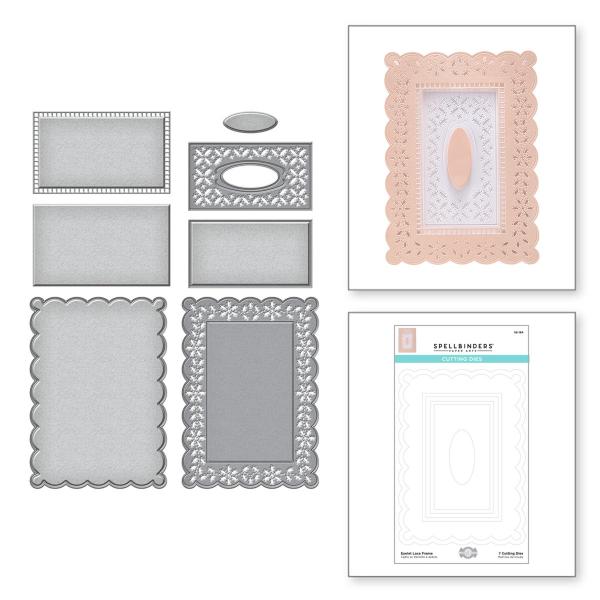 Spellbinders Die "Eyelet Lace Frame Etched" Stanzschablone