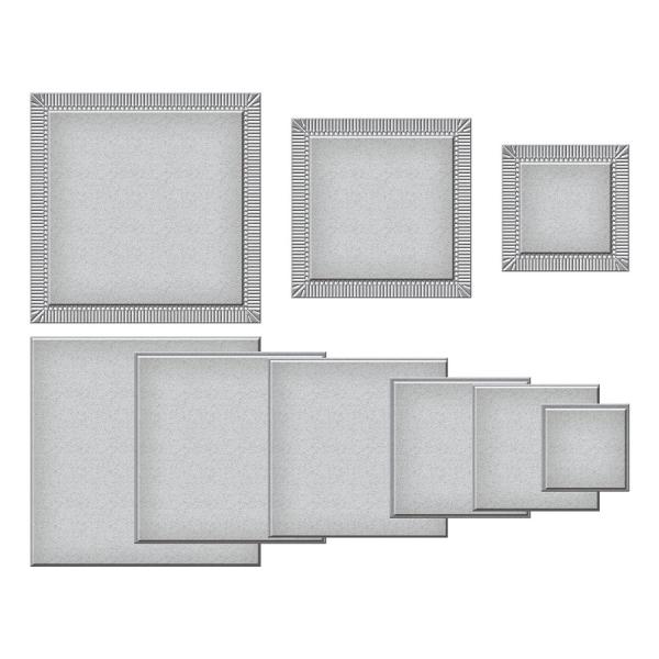 Spellbinders Die "Fluted Classics Squares Etched" Stanzschablone