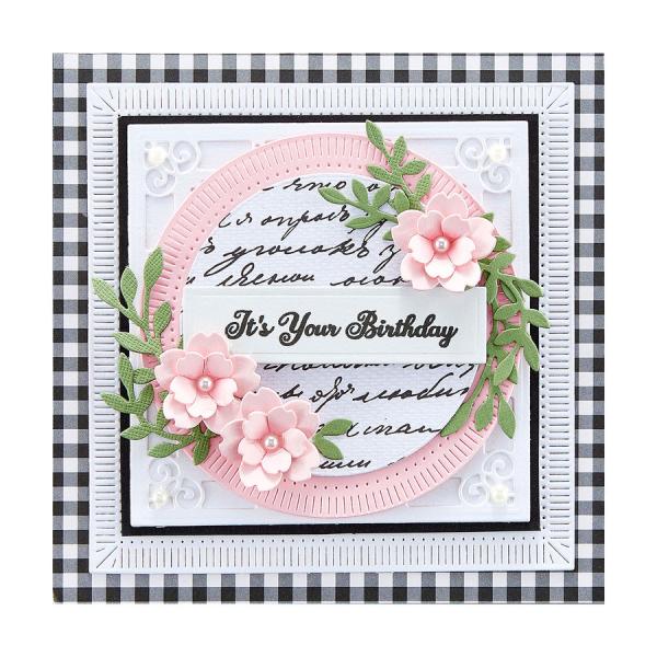 Spellbinders Die "Fluted Classics Squares Etched" Stanzschablone