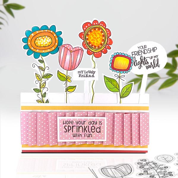 Polkadoodles Stempel "Hello Friend" Clear Stamp-Set