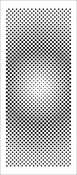 The Crafters Workshop Halftones   Slimline Stencil - Schablone 4x9"
