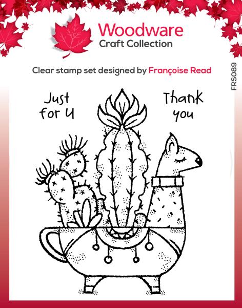 Woodware Llama Planter  Clear Stamps - Stempel 