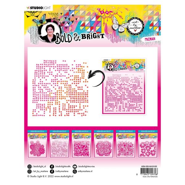 Studio Light - Schablone -  Bold - Bright mask stencil Pacman