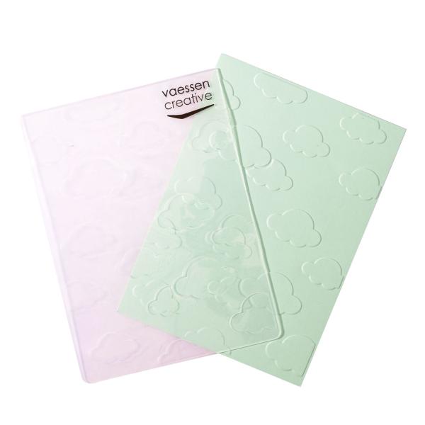 Vaessen Creative - Embossingfolder "Wolken" - Prägefolder