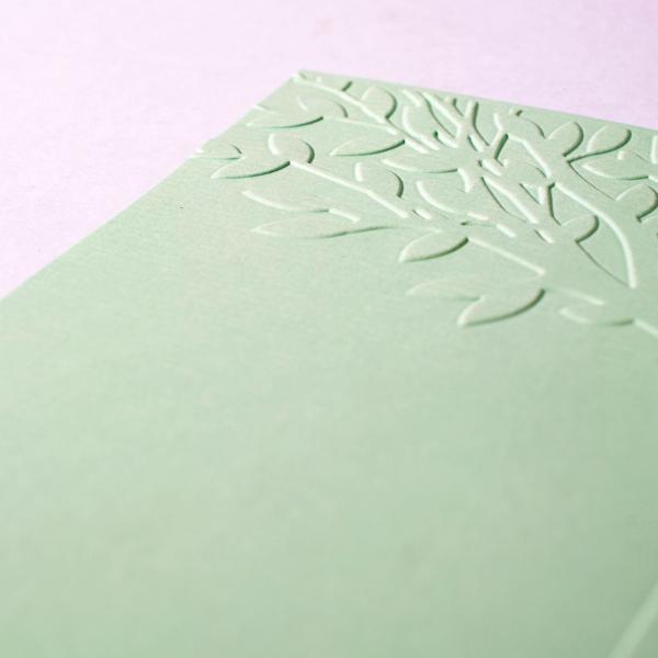 Vaessen Creative - Embossingfolder " Prägefolder Baumstamm mit Blättern" - Prägefolder