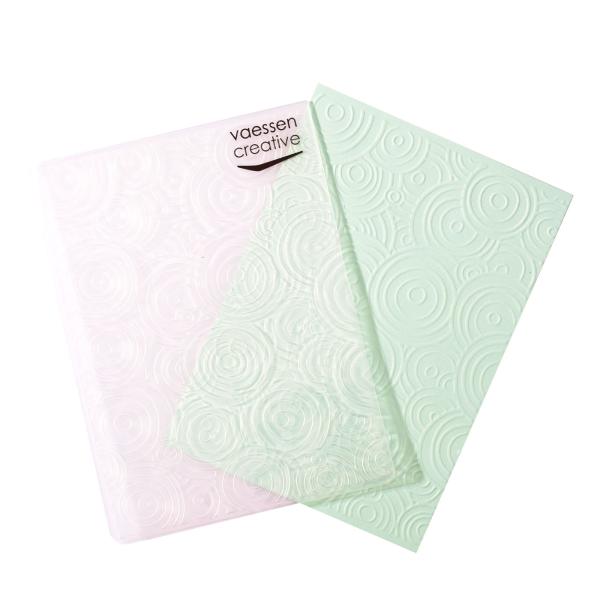 Vaessen Creative - Embossingfolder "Mehrfachkreise" - Prägefolder
