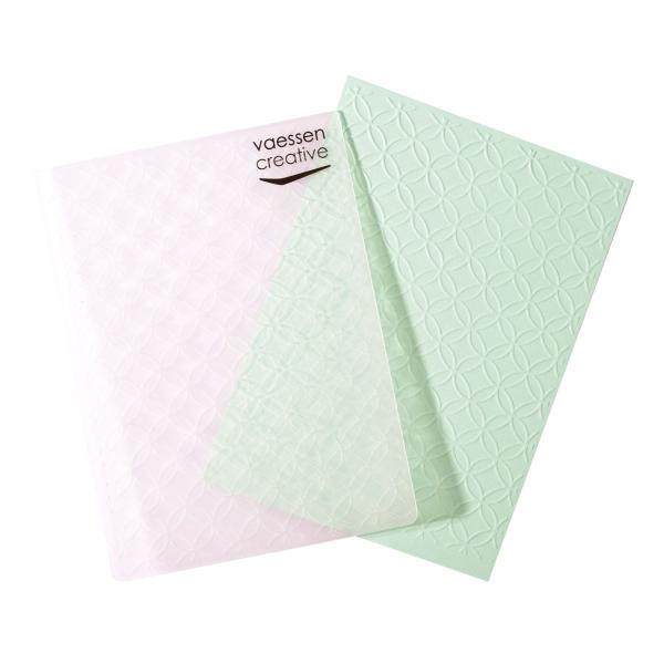 Vaessen Creative - Embossingfolder "überschneidende Kreise" - Prägefolder