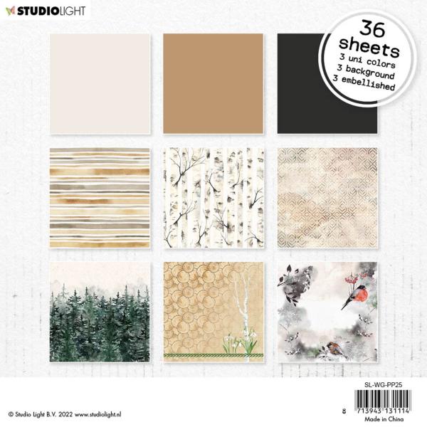 Studio Light - Designpapier  - Winter garden paper pad Neutrals