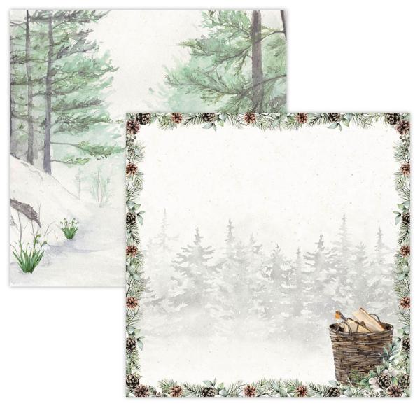 Studio Light - Designpapier  - Winter garden scrap set Background paper