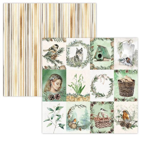 Studio Light - Designpapier  - Winter garden scrap set Background paper