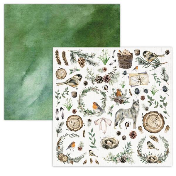 Studio Light - Designpapier  - Winter garden scrap set Background paper