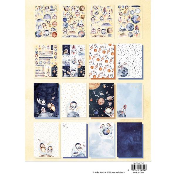 Studio Light - Essentials DIY block Explore the universe Stanzteile, Designpapier