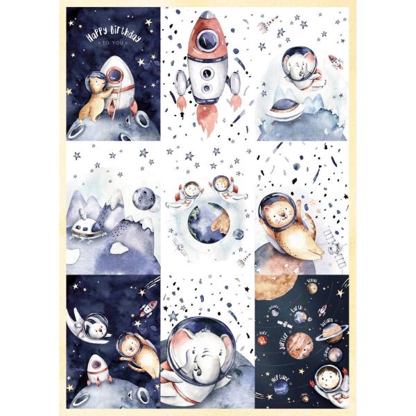 Studio Light - Essentials DIY block Explore the universe Stanzteile, Designpapier