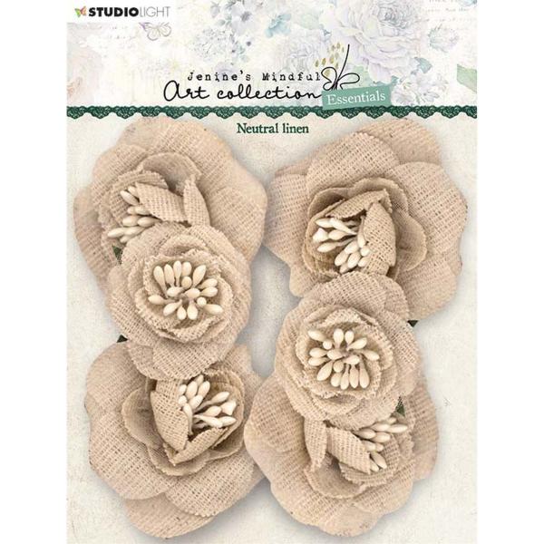 Studio Light - Leinenblumen Jenine's mindful art leinen blumen Neutrales leinen