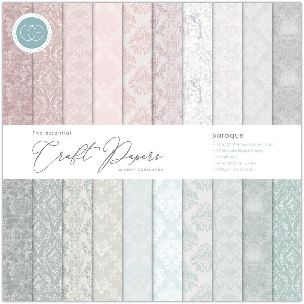 Craft Consortium Papierblock 12x12"  Essential Craft Papers 