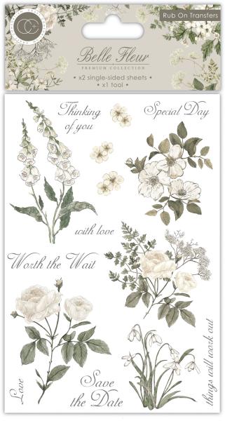 Craft Consortium Belle Fleur Rub On Transfers  