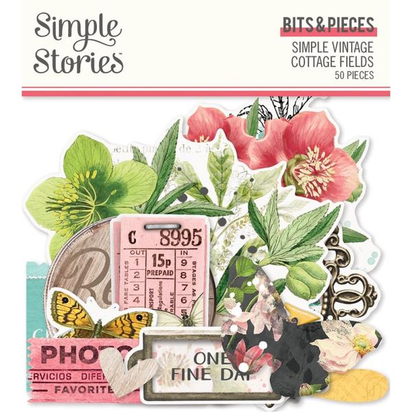  Vintage Cottage Fields   Bits & Pieces -  Stanzteile