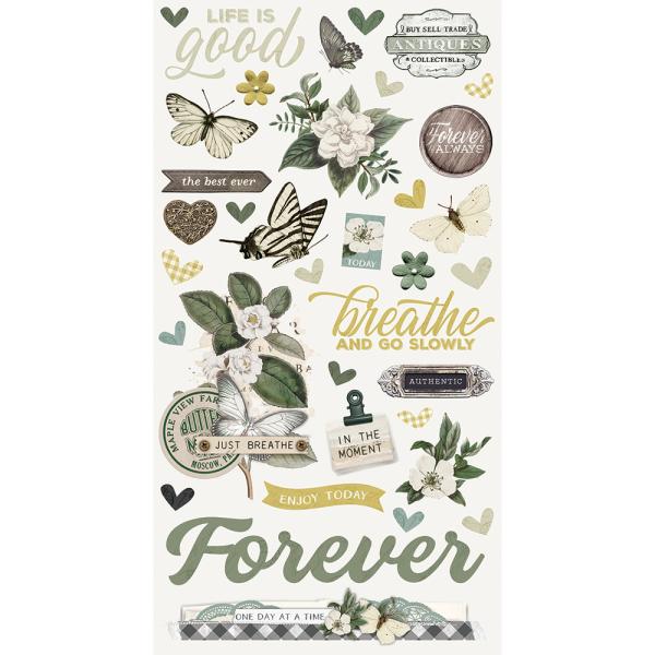 Simple Stories - Stories Simple Vintage Weathered Garden - Chipboard Sticker 