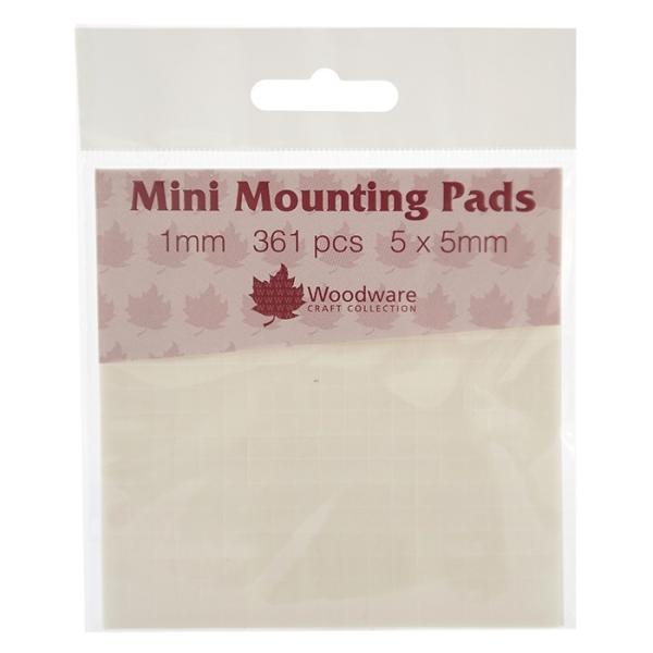 Woodware Mini Mounting 1mm Pads (361pcs) (WW2340) 