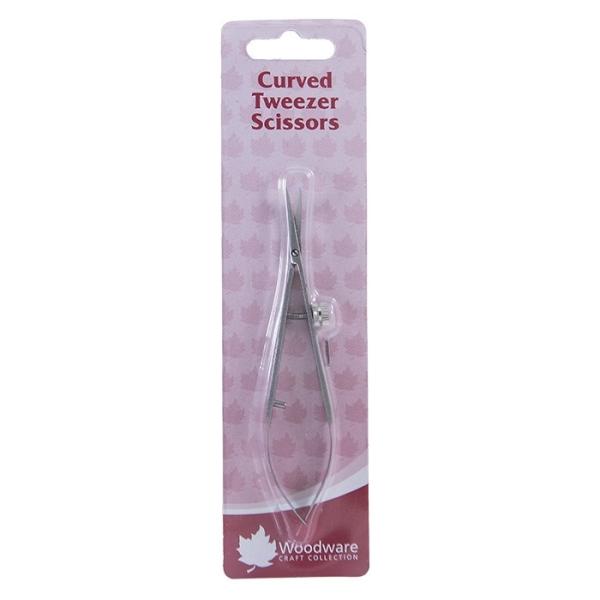 Woodware Tweezer Scissors Curved Blades (WW2798C) 