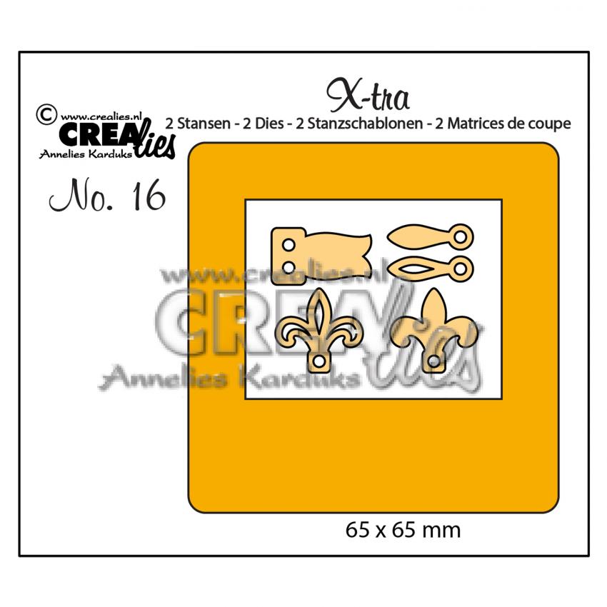Crealies - X-tra Stanzschablone no.16 Dia-Rähmchen Schliessung 