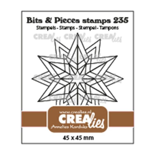 Crealies - Bits - Pieces stamps Rosette starlight 