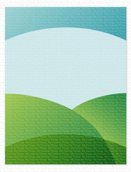 My Favorite Things "Rolling Hills Scene" Stencil 6x6"