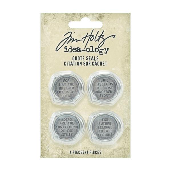 Tim Holtz - Idea Ology " Quote Seals" - Metallsiegel